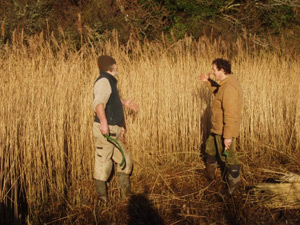 Monty Don chatting about Water Reed