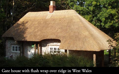 Thatched Coatwork and traditional wrap over ridge.