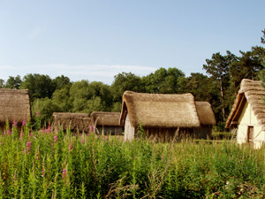 Thatched huts at west stow