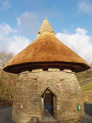 Thatched long house, Wales