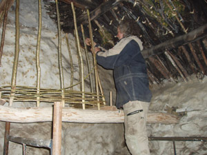 building a traditional wicker chimney